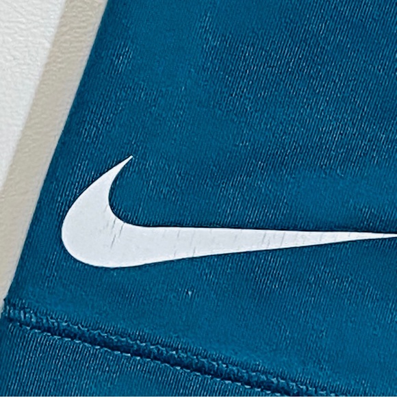 Nike Pro Leggings Women's Medium Blue Teal Elastic Waist Compression Dri Fit. - Picture 7 of 9